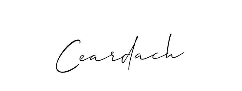 How to make Ceardach signature? Allison_Script is a professional autograph style. Create handwritten signature for Ceardach name. Ceardach signature style 2 images and pictures png