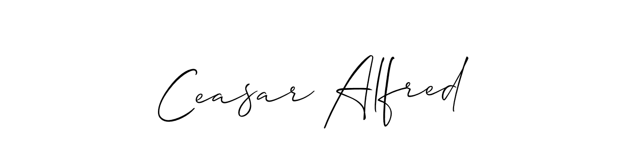 Create a beautiful signature design for name Ceasar Alfred. With this signature (Allison_Script) fonts, you can make a handwritten signature for free. Ceasar Alfred signature style 2 images and pictures png