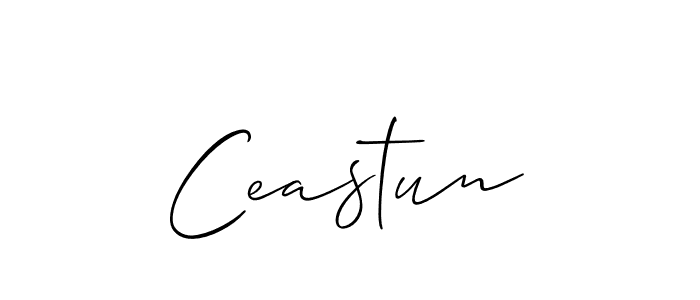 You should practise on your own different ways (Allison_Script) to write your name (Ceastun) in signature. don't let someone else do it for you. Ceastun signature style 2 images and pictures png