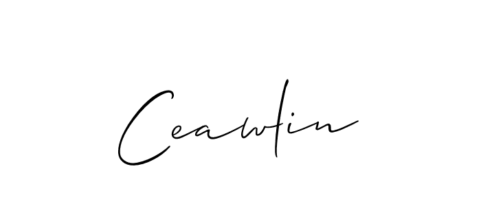 Make a beautiful signature design for name Ceawlin. With this signature (Allison_Script) style, you can create a handwritten signature for free. Ceawlin signature style 2 images and pictures png