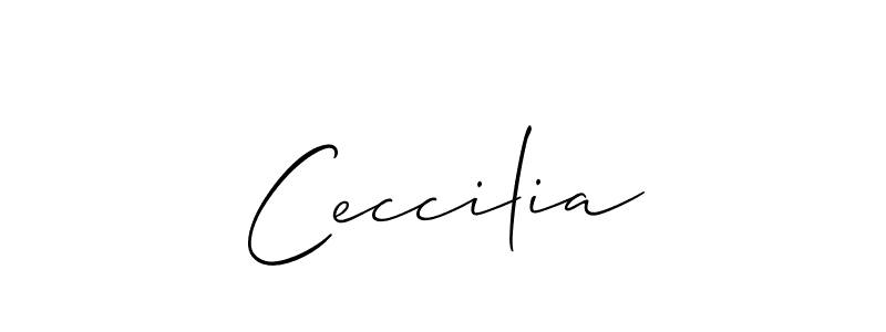 How to Draw Ceccilia signature style? Allison_Script is a latest design signature styles for name Ceccilia. Ceccilia signature style 2 images and pictures png