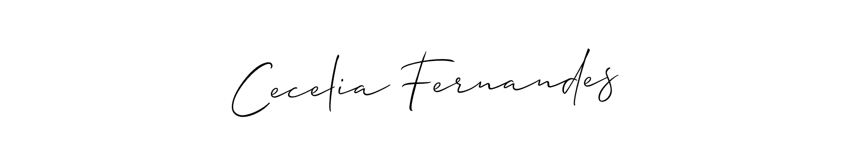Use a signature maker to create a handwritten signature online. With this signature software, you can design (Allison_Script) your own signature for name Cecelia Fernandes. Cecelia Fernandes signature style 2 images and pictures png
