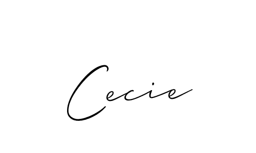 if you are searching for the best signature style for your name Cecie. so please give up your signature search. here we have designed multiple signature styles  using Allison_Script. Cecie signature style 2 images and pictures png