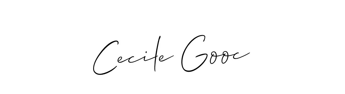 if you are searching for the best signature style for your name Cecile Gooc. so please give up your signature search. here we have designed multiple signature styles  using Allison_Script. Cecile Gooc signature style 2 images and pictures png