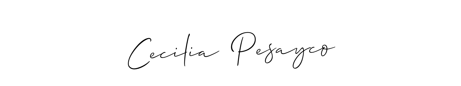 Similarly Allison_Script is the best handwritten signature design. Signature creator online .You can use it as an online autograph creator for name Cecilia  Pesayco. Cecilia  Pesayco signature style 2 images and pictures png