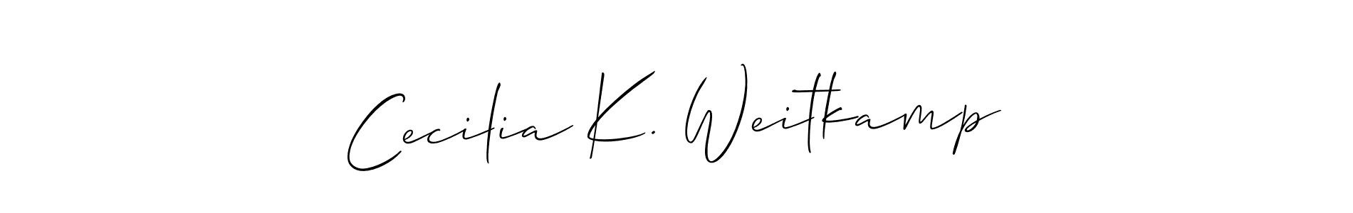 Once you've used our free online signature maker to create your best signature Allison_Script style, it's time to enjoy all of the benefits that Cecilia K. Weitkamp name signing documents. Cecilia K. Weitkamp signature style 2 images and pictures png