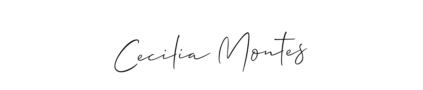 How to make Cecilia Montes signature? Allison_Script is a professional autograph style. Create handwritten signature for Cecilia Montes name. Cecilia Montes signature style 2 images and pictures png