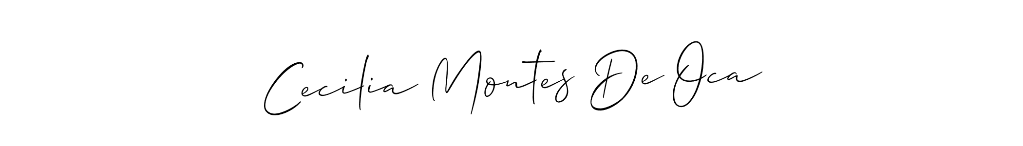 if you are searching for the best signature style for your name Cecilia Montes De Oca. so please give up your signature search. here we have designed multiple signature styles  using Allison_Script. Cecilia Montes De Oca signature style 2 images and pictures png
