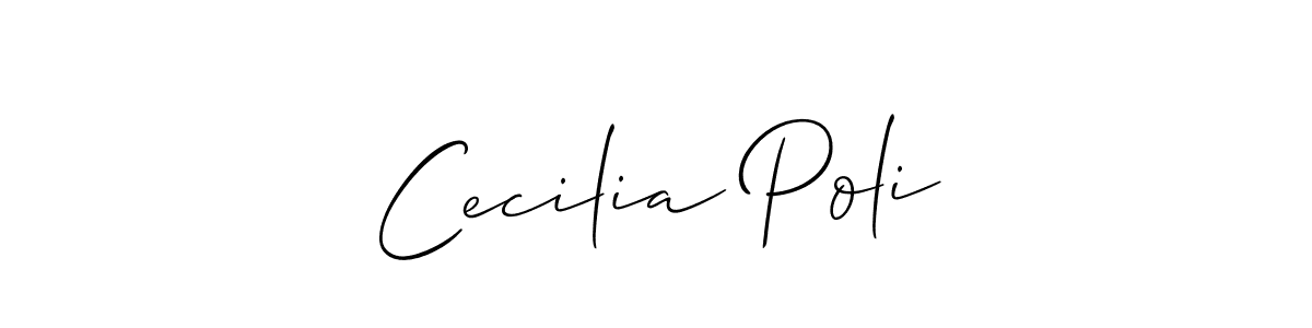 You can use this online signature creator to create a handwritten signature for the name Cecilia Poli. This is the best online autograph maker. Cecilia Poli signature style 2 images and pictures png