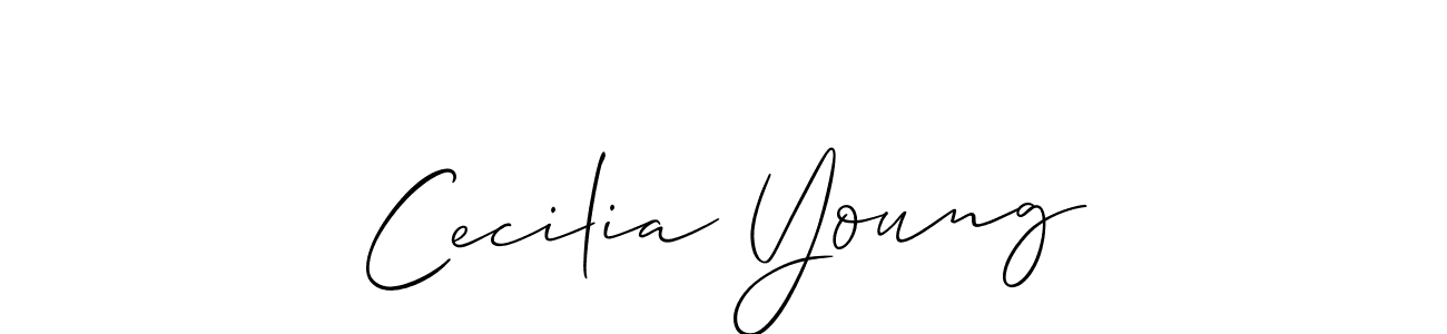 This is the best signature style for the Cecilia Young name. Also you like these signature font (Allison_Script). Mix name signature. Cecilia Young signature style 2 images and pictures png