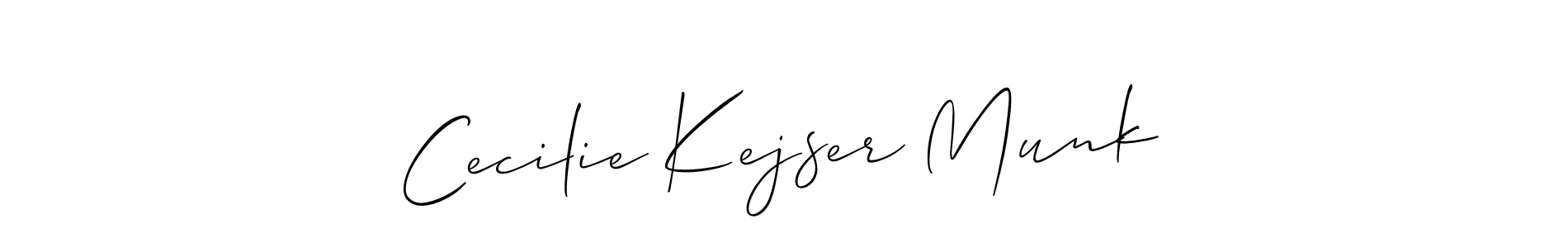 You can use this online signature creator to create a handwritten signature for the name Cecilie Kejser Munk. This is the best online autograph maker. Cecilie Kejser Munk signature style 2 images and pictures png