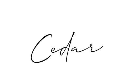 Cedar stylish signature style. Best Handwritten Sign (Allison_Script) for my name. Handwritten Signature Collection Ideas for my name Cedar. Cedar signature style 2 images and pictures png