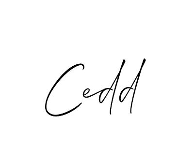 Also we have Cedd name is the best signature style. Create professional handwritten signature collection using Allison_Script autograph style. Cedd signature style 2 images and pictures png