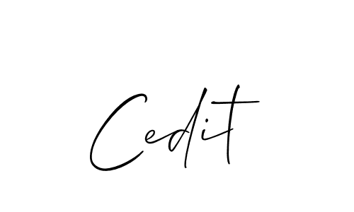 How to make Cedit signature? Allison_Script is a professional autograph style. Create handwritten signature for Cedit name. Cedit signature style 2 images and pictures png