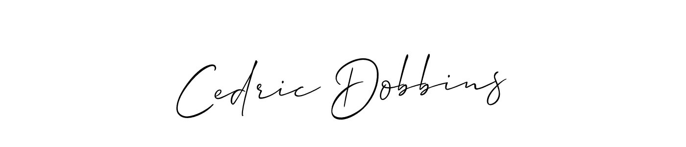 Allison_Script is a professional signature style that is perfect for those who want to add a touch of class to their signature. It is also a great choice for those who want to make their signature more unique. Get Cedric Dobbins name to fancy signature for free. Cedric Dobbins signature style 2 images and pictures png