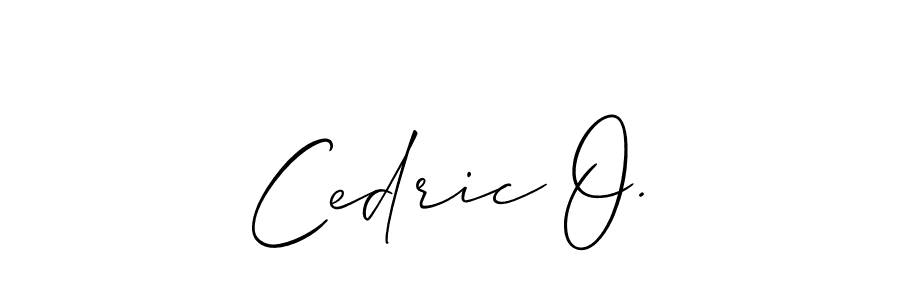 You should practise on your own different ways (Allison_Script) to write your name (Cedric O.) in signature. don't let someone else do it for you. Cedric O. signature style 2 images and pictures png