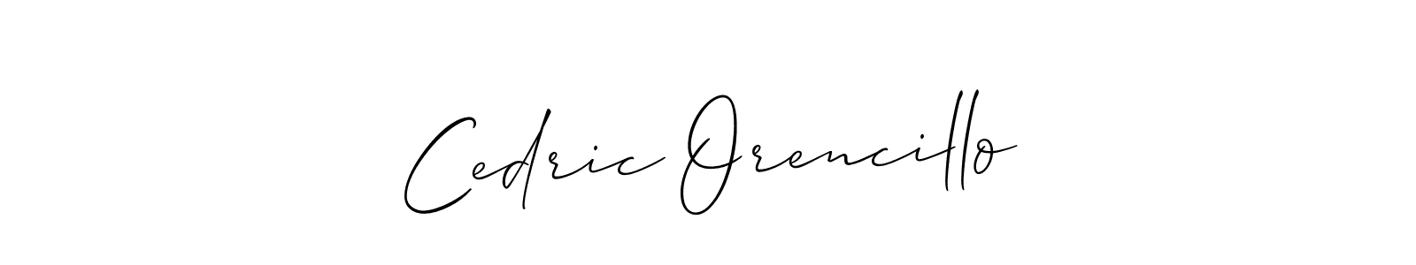 Best and Professional Signature Style for Cedric Orencillo. Allison_Script Best Signature Style Collection. Cedric Orencillo signature style 2 images and pictures png