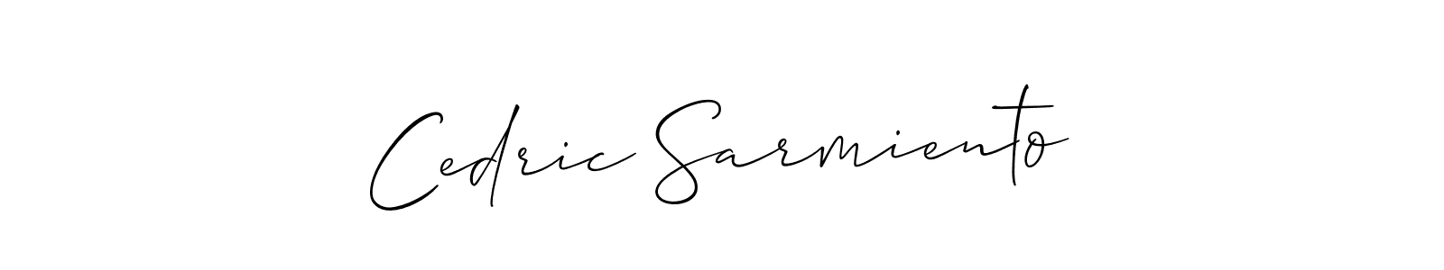 if you are searching for the best signature style for your name Cedric Sarmiento. so please give up your signature search. here we have designed multiple signature styles  using Allison_Script. Cedric Sarmiento signature style 2 images and pictures png