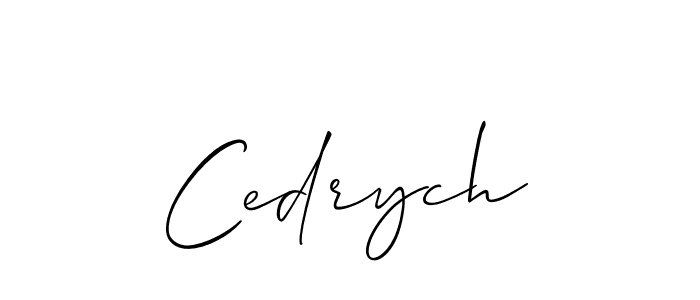Make a short Cedrych signature style. Manage your documents anywhere anytime using Allison_Script. Create and add eSignatures, submit forms, share and send files easily. Cedrych signature style 2 images and pictures png