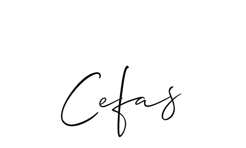 Cefas stylish signature style. Best Handwritten Sign (Allison_Script) for my name. Handwritten Signature Collection Ideas for my name Cefas. Cefas signature style 2 images and pictures png