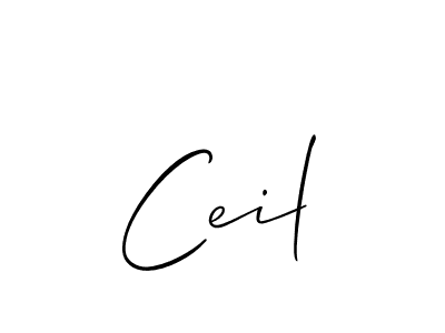 Also You can easily find your signature by using the search form. We will create Ceil name handwritten signature images for you free of cost using Allison_Script sign style. Ceil signature style 2 images and pictures png