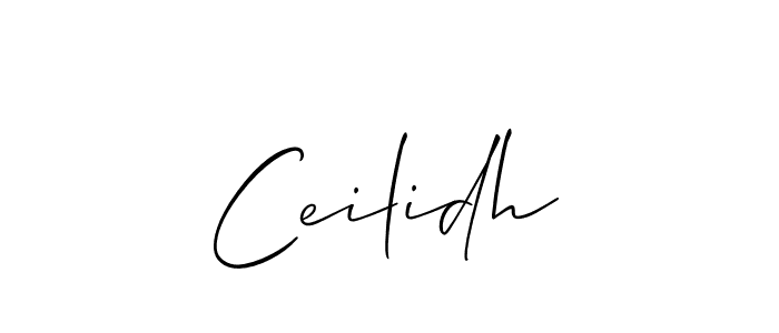 You should practise on your own different ways (Allison_Script) to write your name (Ceilidh) in signature. don't let someone else do it for you. Ceilidh signature style 2 images and pictures png