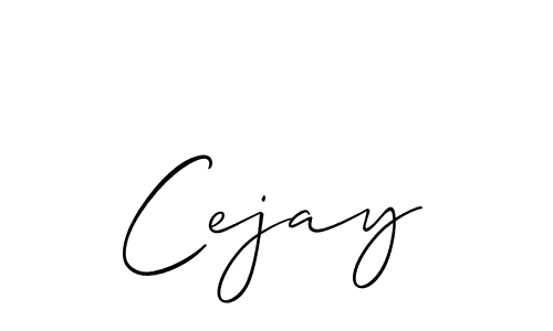 Cejay stylish signature style. Best Handwritten Sign (Allison_Script) for my name. Handwritten Signature Collection Ideas for my name Cejay. Cejay signature style 2 images and pictures png