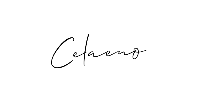 Best and Professional Signature Style for Celaeno. Allison_Script Best Signature Style Collection. Celaeno signature style 2 images and pictures png