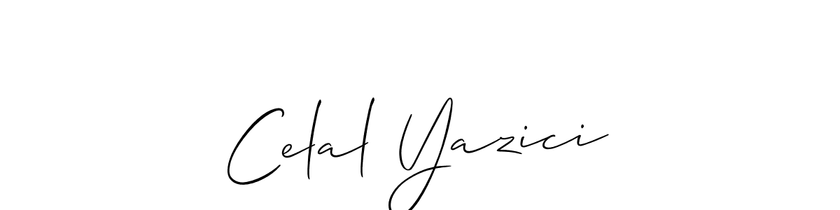 How to make Celal Yazici name signature. Use Allison_Script style for creating short signs online. This is the latest handwritten sign. Celal Yazici signature style 2 images and pictures png