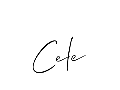 if you are searching for the best signature style for your name Cele. so please give up your signature search. here we have designed multiple signature styles  using Allison_Script. Cele signature style 2 images and pictures png