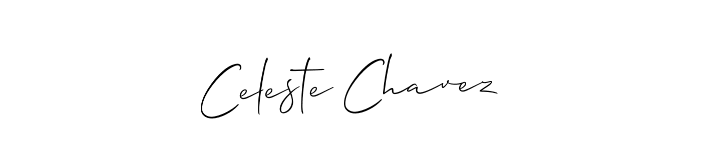 Allison_Script is a professional signature style that is perfect for those who want to add a touch of class to their signature. It is also a great choice for those who want to make their signature more unique. Get Celeste Chavez name to fancy signature for free. Celeste Chavez signature style 2 images and pictures png