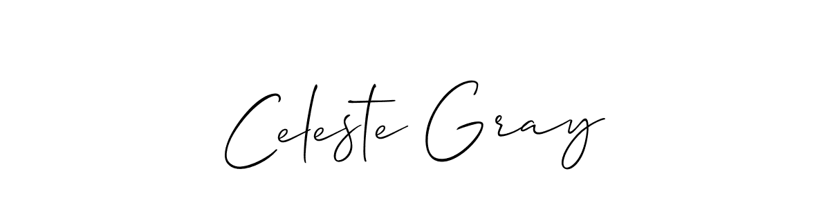 if you are searching for the best signature style for your name Celeste Gray. so please give up your signature search. here we have designed multiple signature styles  using Allison_Script. Celeste Gray signature style 2 images and pictures png