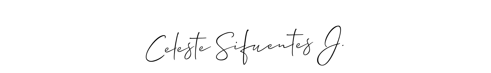 Here are the top 10 professional signature styles for the name Celeste Sifuentes J.. These are the best autograph styles you can use for your name. Celeste Sifuentes J. signature style 2 images and pictures png