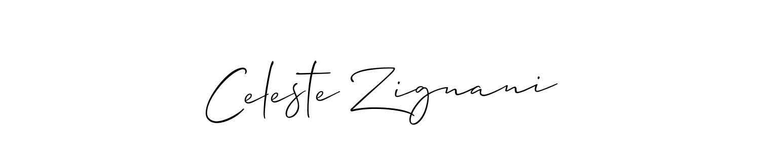 See photos of Celeste Zignani official signature by Spectra . Check more albums & portfolios. Read reviews & check more about Allison_Script font. Celeste Zignani signature style 2 images and pictures png