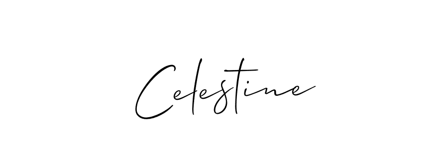 Create a beautiful signature design for name Celestine. With this signature (Allison_Script) fonts, you can make a handwritten signature for free. Celestine signature style 2 images and pictures png