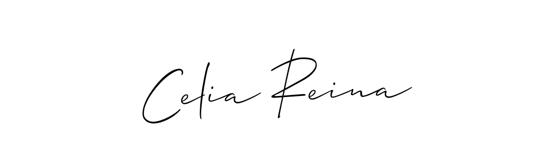Create a beautiful signature design for name Celia Reina. With this signature (Allison_Script) fonts, you can make a handwritten signature for free. Celia Reina signature style 2 images and pictures png