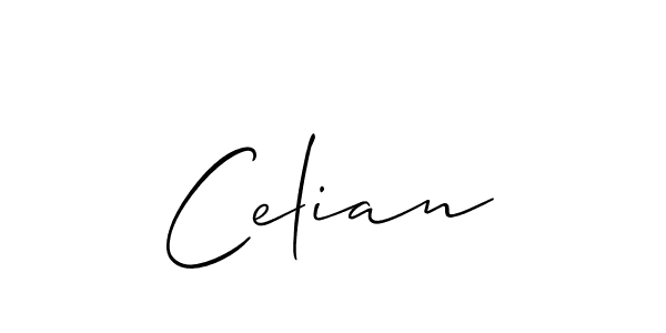Make a short Celian signature style. Manage your documents anywhere anytime using Allison_Script. Create and add eSignatures, submit forms, share and send files easily. Celian signature style 2 images and pictures png