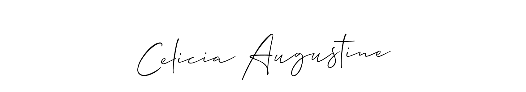 You can use this online signature creator to create a handwritten signature for the name Celicia Augustine. This is the best online autograph maker. Celicia Augustine signature style 2 images and pictures png