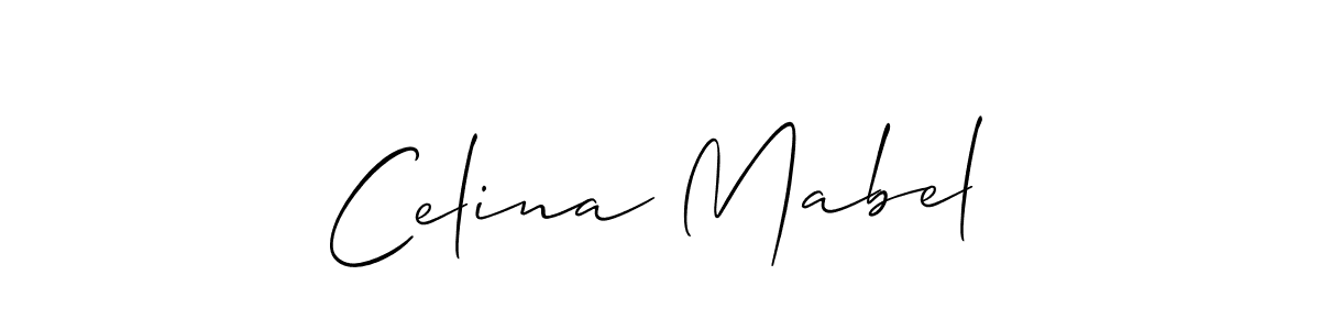 How to make Celina Mabel signature? Allison_Script is a professional autograph style. Create handwritten signature for Celina Mabel name. Celina Mabel signature style 2 images and pictures png