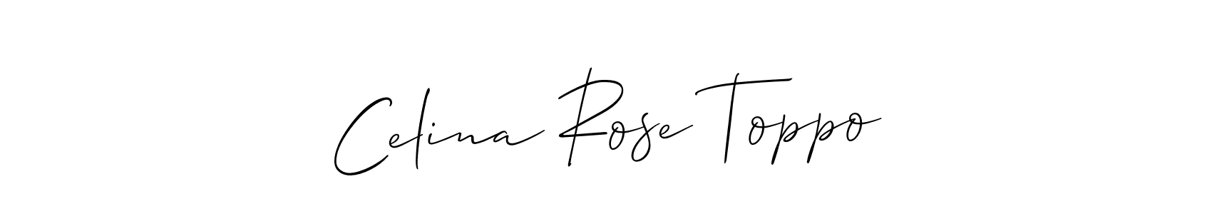 Here are the top 10 professional signature styles for the name Celina Rose Toppo. These are the best autograph styles you can use for your name. Celina Rose Toppo signature style 2 images and pictures png