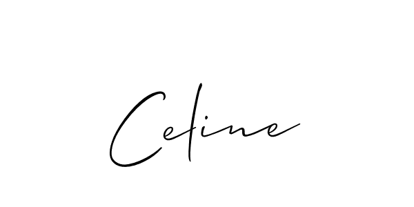 Use a signature maker to create a handwritten signature online. With this signature software, you can design (Allison_Script) your own signature for name Celine. Celine signature style 2 images and pictures png