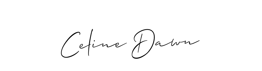 Also You can easily find your signature by using the search form. We will create Celine Dawn name handwritten signature images for you free of cost using Allison_Script sign style. Celine Dawn signature style 2 images and pictures png