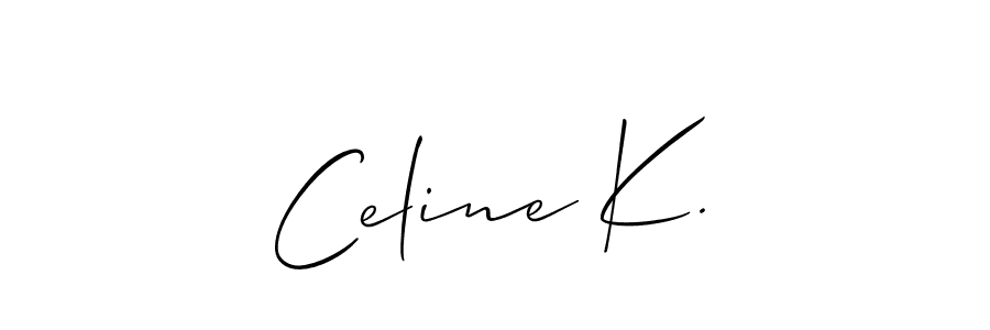 How to Draw Celine K. signature style? Allison_Script is a latest design signature styles for name Celine K.. Celine K. signature style 2 images and pictures png