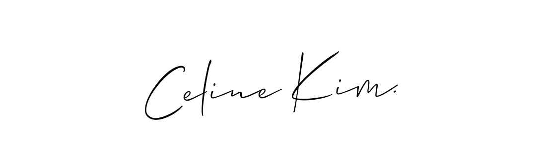 Create a beautiful signature design for name Celine Kim.. With this signature (Allison_Script) fonts, you can make a handwritten signature for free. Celine Kim. signature style 2 images and pictures png