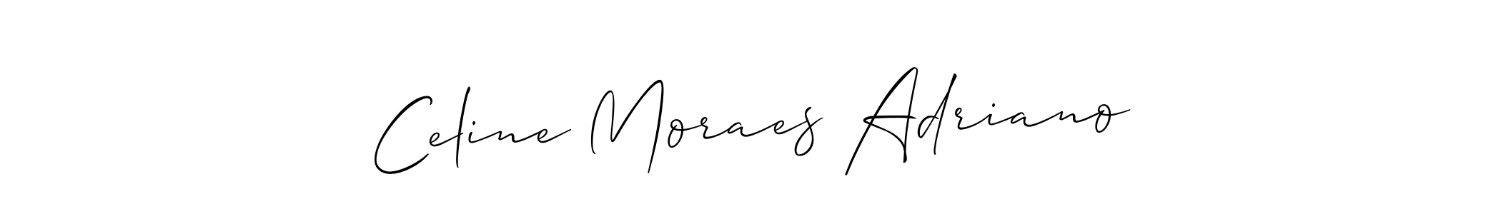 Make a short Celine Moraes Adriano signature style. Manage your documents anywhere anytime using Allison_Script. Create and add eSignatures, submit forms, share and send files easily. Celine Moraes Adriano signature style 2 images and pictures png