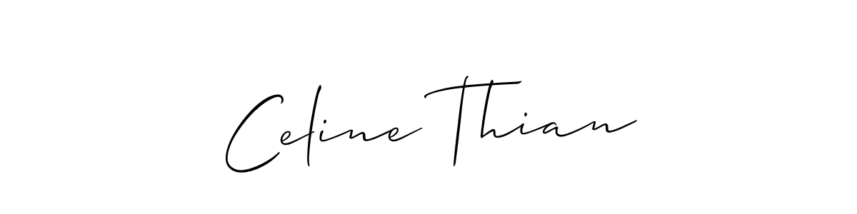 How to Draw Celine Thian signature style? Allison_Script is a latest design signature styles for name Celine Thian. Celine Thian signature style 2 images and pictures png