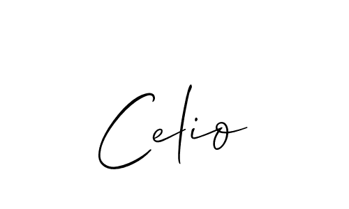 if you are searching for the best signature style for your name Celio. so please give up your signature search. here we have designed multiple signature styles  using Allison_Script. Celio signature style 2 images and pictures png