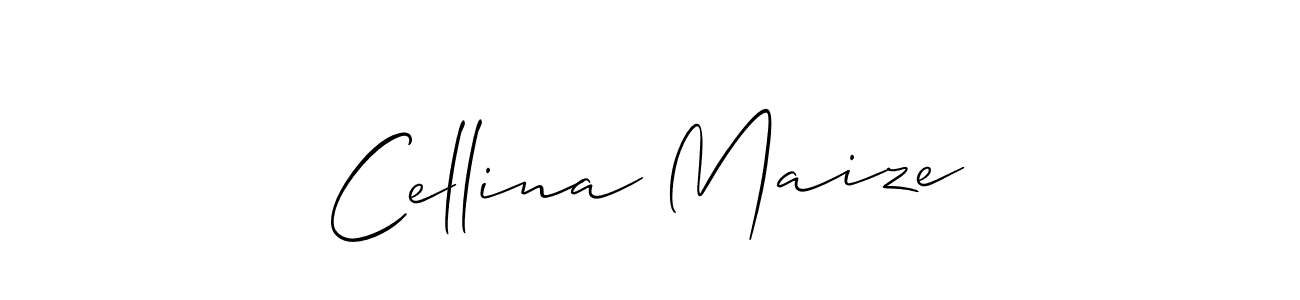 The best way (Allison_Script) to make a short signature is to pick only two or three words in your name. The name Cellina Maize include a total of six letters. For converting this name. Cellina Maize signature style 2 images and pictures png