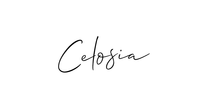 How to make Celosia name signature. Use Allison_Script style for creating short signs online. This is the latest handwritten sign. Celosia signature style 2 images and pictures png