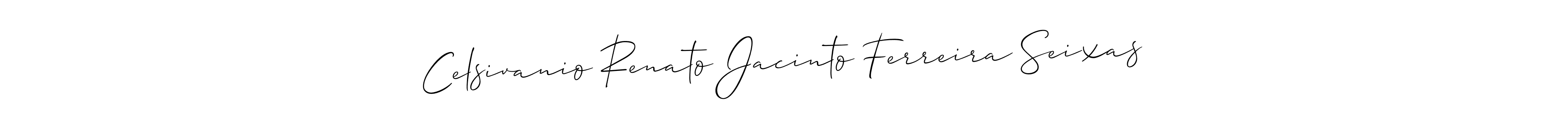 How to make Celsivanio Renato Jacinto Ferreira Seixas signature? Allison_Script is a professional autograph style. Create handwritten signature for Celsivanio Renato Jacinto Ferreira Seixas name. Celsivanio Renato Jacinto Ferreira Seixas signature style 2 images and pictures png